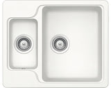 Chiuveta Bucatarie Cu 1 Cuva + ½ Schock Manhattan N-150 61x50 Cm, Fara Picurator, Reversibila, Cristalite Alpina