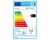 Semineu Panadero Harmonie Otel Negru 7,2 Kw
