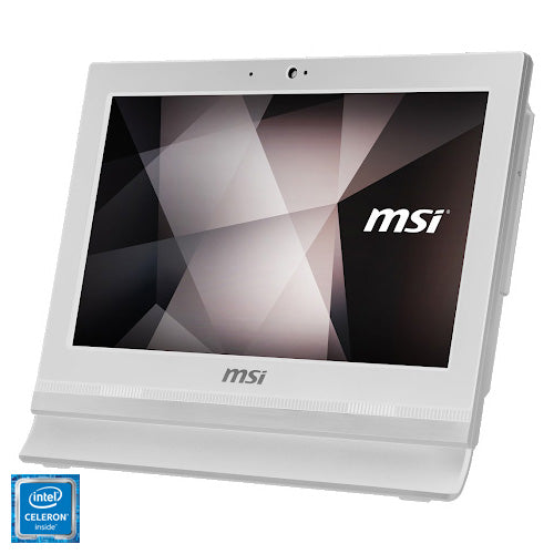 Sistem All-in-One MSI Pro 16T 10M-001XEU cu procesor Intel® Celeron® 5205U 1.90GHz, 15.6", HD, 4GB DDR4, 256GB SSD, Intel® UHD Graphics, No OS, White