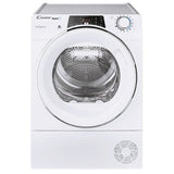 Uscator de rufe Candy Rapido ROE H10A2TCEX-S, Pompa de caldura, 10 kg, Clasa E, Conectivitate WiFi+Bt, Easy case, Dry sensor, Easy iron, Alb