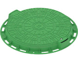 Capac Rotund VODALAND din Polipropilena PL600 A15 Ø 800 mm 80 mm Verde