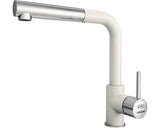 Baterie bucatarie monocomanda cu dus extractibil Impact, cartus cu disc ceramic 40 mm, aerator M24, Fatgranit bej