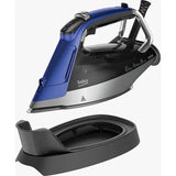Fier de calcat BEKO SPA9130B, 3000W, 280g/min, 350ml, talpa SoftGlide, Albastru-Negru