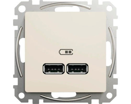 Priza Usb Dubla Schneider Sedna Deisgn Max. 2100 Mah, Bej