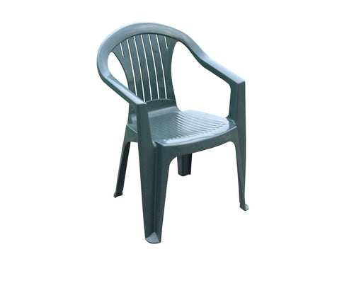 Scaun Plastic Monobloc Atlantide 56x79x54 Cm Verde
