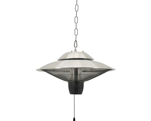 Incalzitor Terasa Tip Palarie Cu Element Halogen Calienta 1500 W, 42, 5x25 Cm, Argintiu