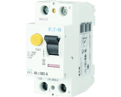 Intreruptor Simplu Cu Protectie Diferentiala Eaton Xpole 2p 40a 10ka/30ma