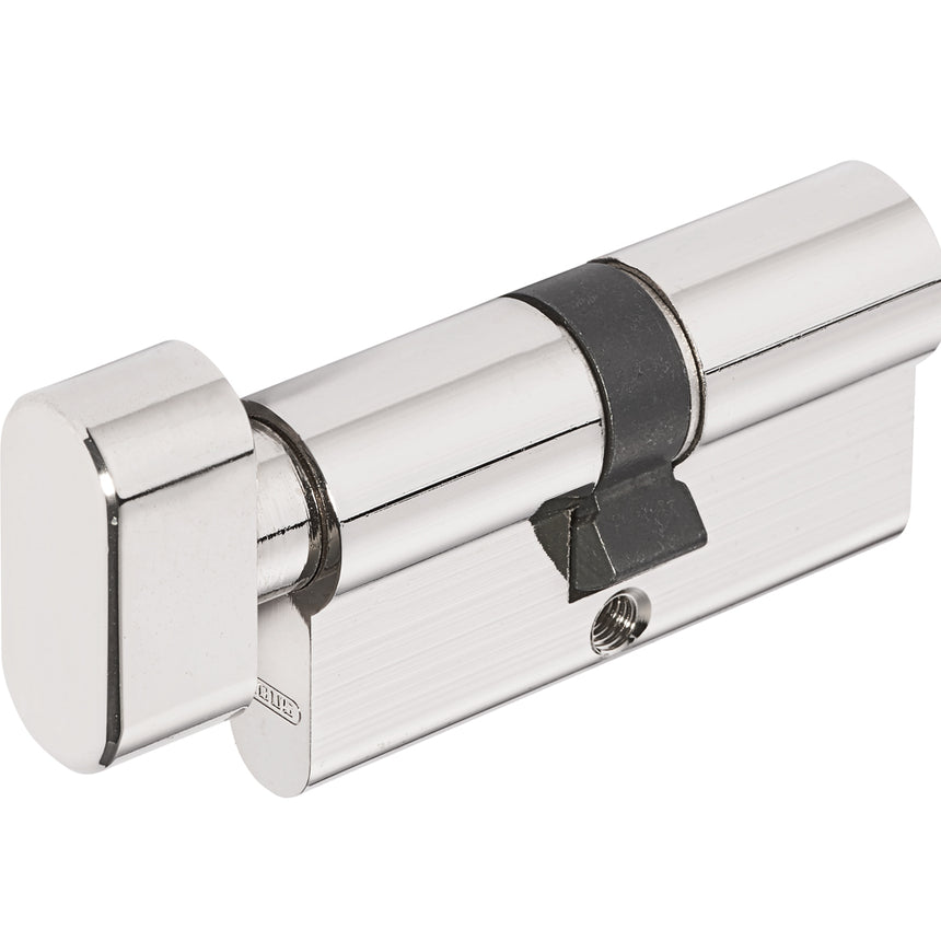 Cilindru ABUS KD45N cu buton nichel 30x35mm, set cu 5 chei