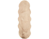 Covor Blana Artificiala Romance Shape Maro Deschis 55x160 Cm