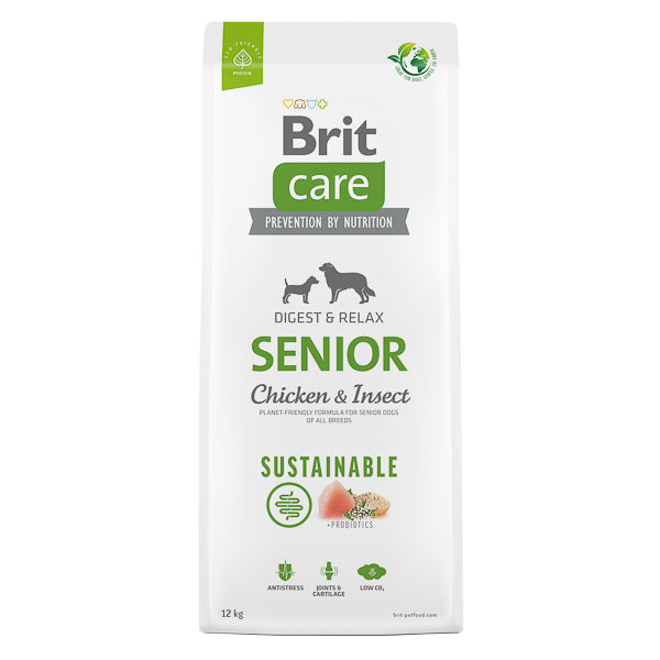 Hrana uscata pentru caini Brit Care Sustainable Senior, 12 kg