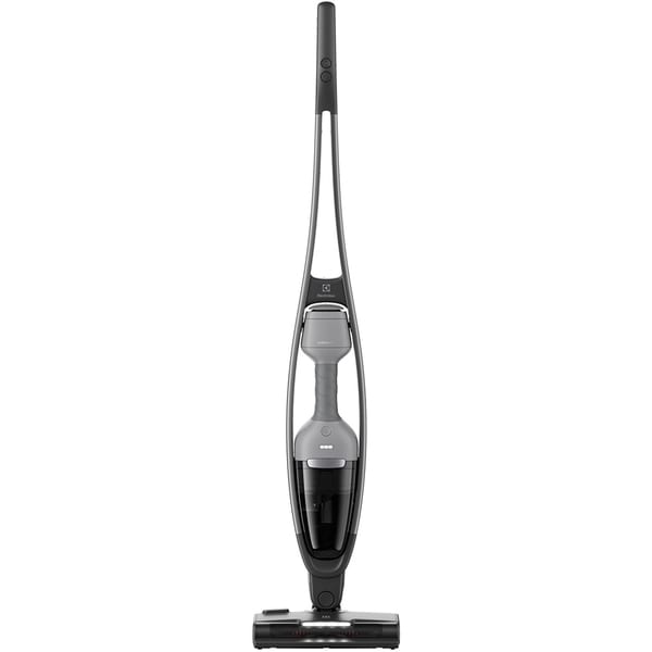 Aspirator vertical 2in1 ELECTROLUX Seria 600 ES62CB25UG, 25.2V / 2,5Ah, autonomie 55 min, eficienta filtrare 99,9%, lumini LED, perie motorizata BrushRollClean, Gri inchis-negru