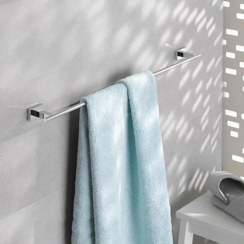 Suport prosop Grohe Essentials Cube, 600 mm, fixare ascunsa, Crom