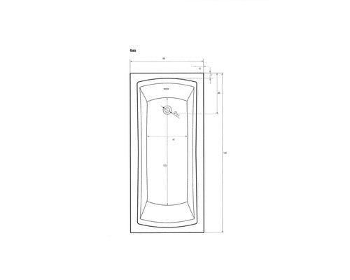 Cada de Baie Rectangulara Sanotechnik Gala, 150x70x45 cm, Acril, 441000, Alb