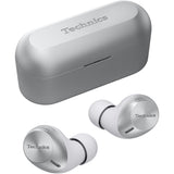 Casti In-Ear Technics EAH-AZ40M2ES, True Wireless, Hybrid Noise Cancelling, Multipoint, Alexa built-in, Autonomie 24 ore, Argintiu