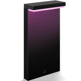 Stalp LED pentru exterior Philips Hue Nyro, 13.5W, lumina alba si colorata (2000-6500K), IP44, 40cm, Aluminiu, Negru, clasa energetica G