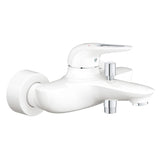 Baterie cada Grohe Eurostyle, monocomanda, 1/2", cartus ceramic, protectie reflux, limitator de debit/temperatura, maner plin, alb