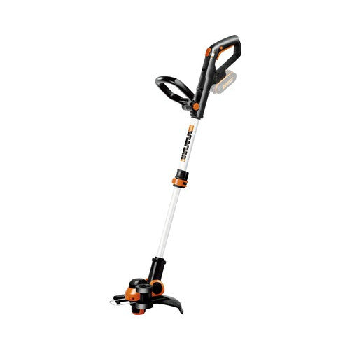 Trimmer de tuns gazon/iarba pe acumulator WORX WG163E.9, 20V, diametru de taiere 30 cm, maner extensibil, motor fara perii, fara acumulator si incarcator in setul de livrare