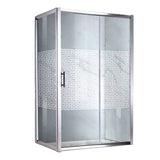 Cabina de dus Belform Maze, cu usa glisanta, 120x80 cm