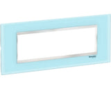 Rama Aparataje Schneider Easy Styl 7 Module, Sticla Albastru Deschis