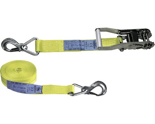 Set Chingi De Fixare Cu Clichet Si Carlig Cu Siguranta Mamutec 50mm X 8m, Max. 5000kg, 2 Piese