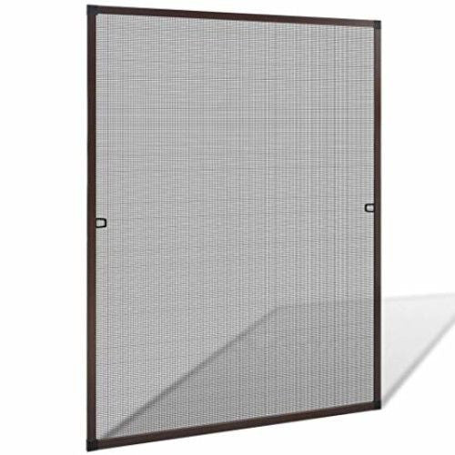 Plasa tantari / Plasa insecte, clasica, cu balamale, din aluminiu, asamblata 40x40 cm, maro