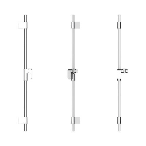 Bara de dus Inam 80 cm sistem fixare variabil crom