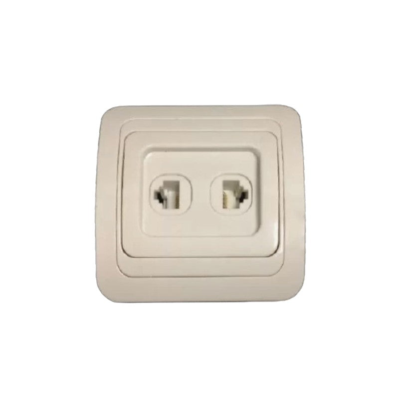 Priza 2 x RJ45 UTP ST alb Eco Premium