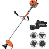 Motocoasa cu fir si lama Green Field benzina 2.1 cp ghidon diametru de taiere 440 mm