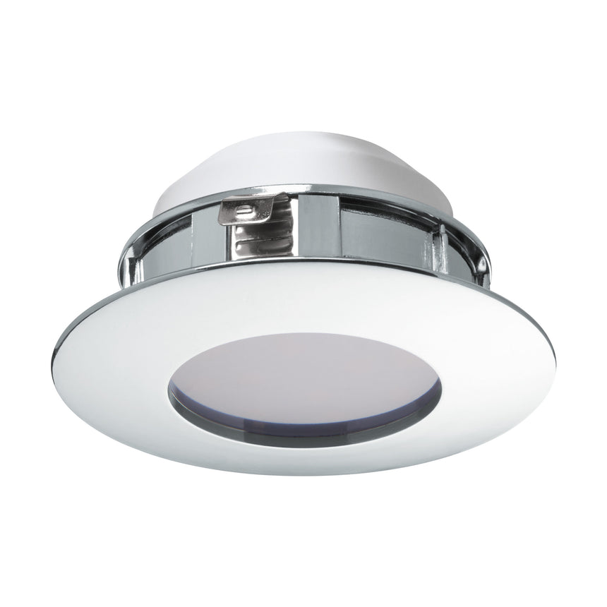 Spot incastrat PINEDA, 95818, LED, 6W, Ø 78, 500 Lumeni, 3000 K (Calda), Plastic / Crom