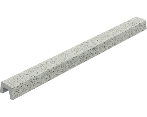 Prag Cabina Dus Fat, Drept, Granixit, 180 cm, Gri