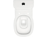Set Vas WC compact Facile, Cersanit, cu capac WC duroplast, rezervor WC 3/6 L admisie inferioara, evacuare orizontala