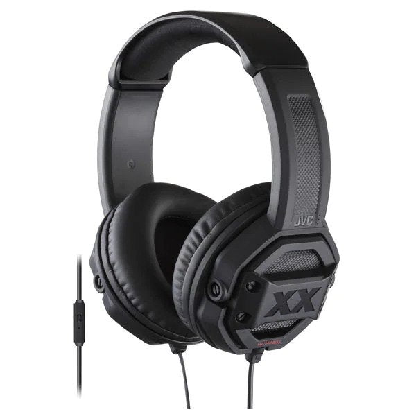 Casti audio JVC HA-MR60X, tip DJ, cu microfon, Negru