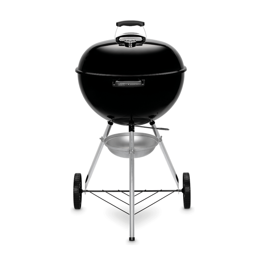 Gratar carbuni Weber Original Kettle E-5710, sistem reglare tiraj, colector de cenusa, termometru integrat, 57 cm, Negru