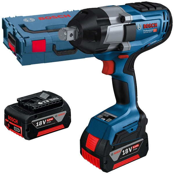 Surubelnita cu impact pe acumulator Bosch Professional GDS 18V-1050 H, 18 V, 1050 Nm cuplu maxi,, 1750 RPM, 2600 percutii/min, 2 acumulatori, incarcator, cutie transport