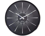 Ceas Perete Nextime Excentric Negru/argintiu Ø 40 Cm