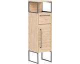 Dulap Baie Asezat Limone 300, 1 Usa 1 Sertar, PAL, 30,4x112,5 cm, Stejar Deschis