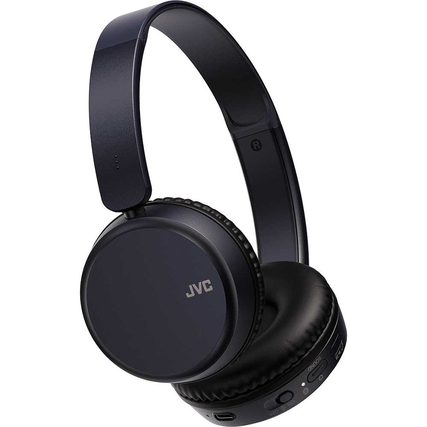 Casti audio On-Ear JVC HA-S36W-A-U, Bluetooth, Autonomie 35h, microfon, Albastru