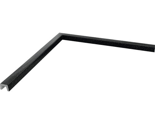Prag Cabina Dus Unghi Drept din Granixit 125x125 cm Galaxy Black