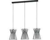 Lustra Maseta E27 Max. 3x40w, Negru/alb
