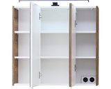 Dulap baie cu oglinda pelipal Ribbeck, PAL, 374 75x70 cm stejar