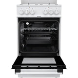Aragaz GORENJE K5141WH, 4 arzatoare, mixt, AquaClean, alb