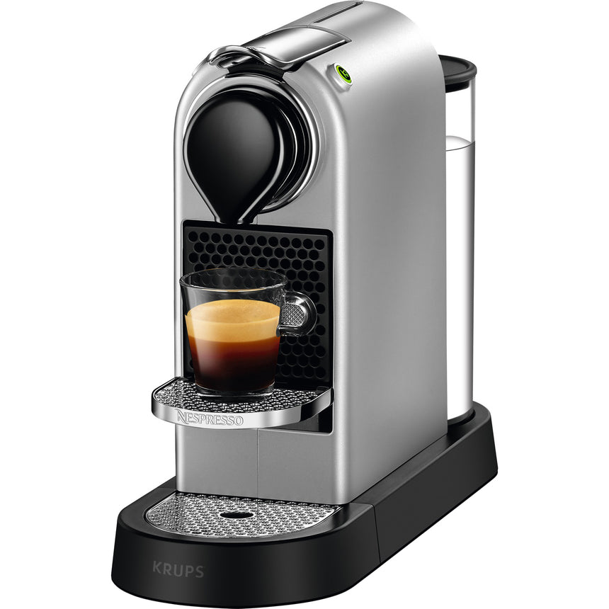Espressor Nespresso by Krups CitiZ XN741B10, 1260W, 19 Bar, 1L, Argintiu, + set capsule degustare