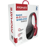 Casti PROMATE Nova, Bluetooth, On-ear, Microfon, Negru-Rosu