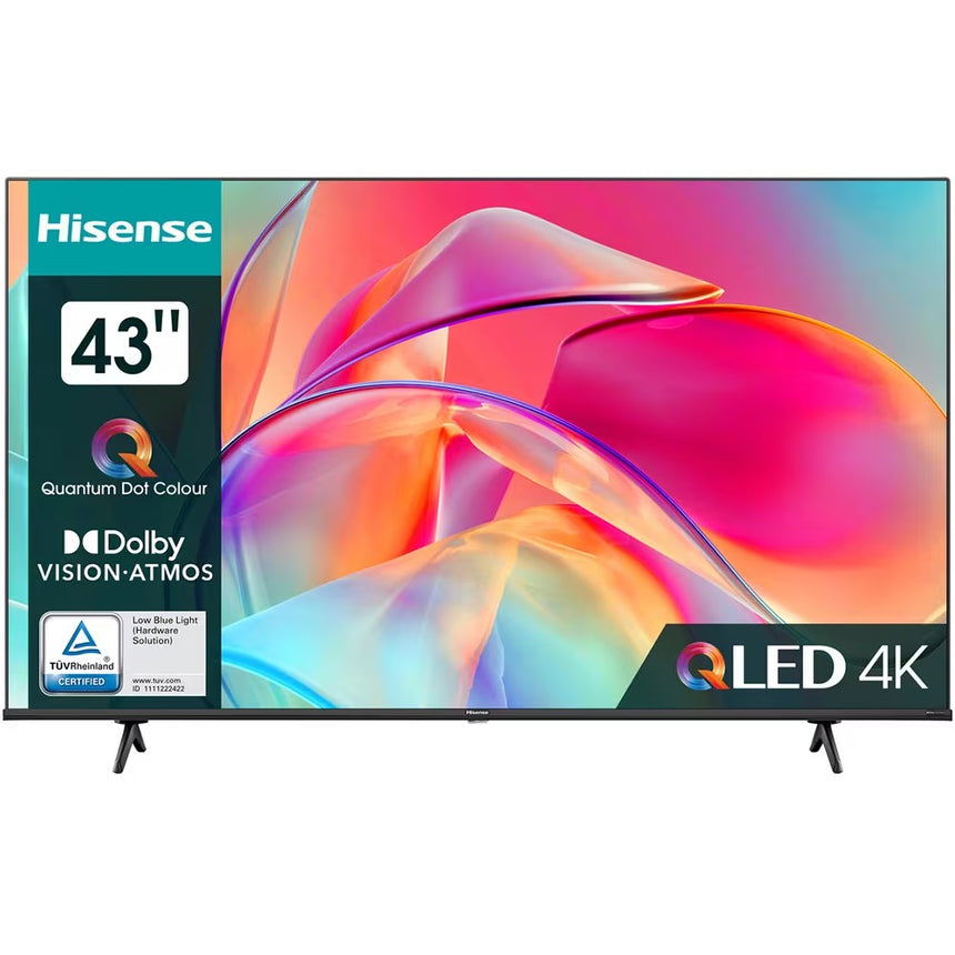 Televizor HISENSE QLED 43E7KQ, 108 cm, Smart, 4K Ultra HD, Clasa G