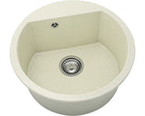 Chiuveta Bucatarie Rotunda Fat Avangard 223 Ø51 Cm, Granixit Silver Stone