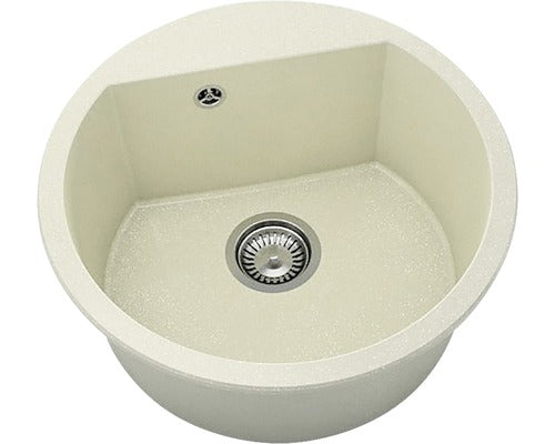 Chiuveta Bucatarie Rotunda Fat Avangard 223 Ø51 Cm, Granixit Silver Stone