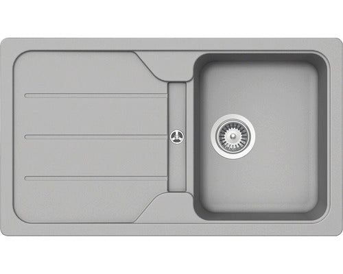 Chiuveta Bucatarie Cu O Cuva Schock Formhaus D-100 86x50 Cm, Cu Picurator, Reversibila, Cristalite Croma
