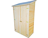 Magazie Gradina Habrita Cu Rafturi Lemn Masiv 120x60 Cm