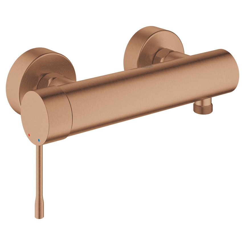 Baterie de dus Grohe Essence 33636DL1, 1/2'', aparenta, mat, cupru