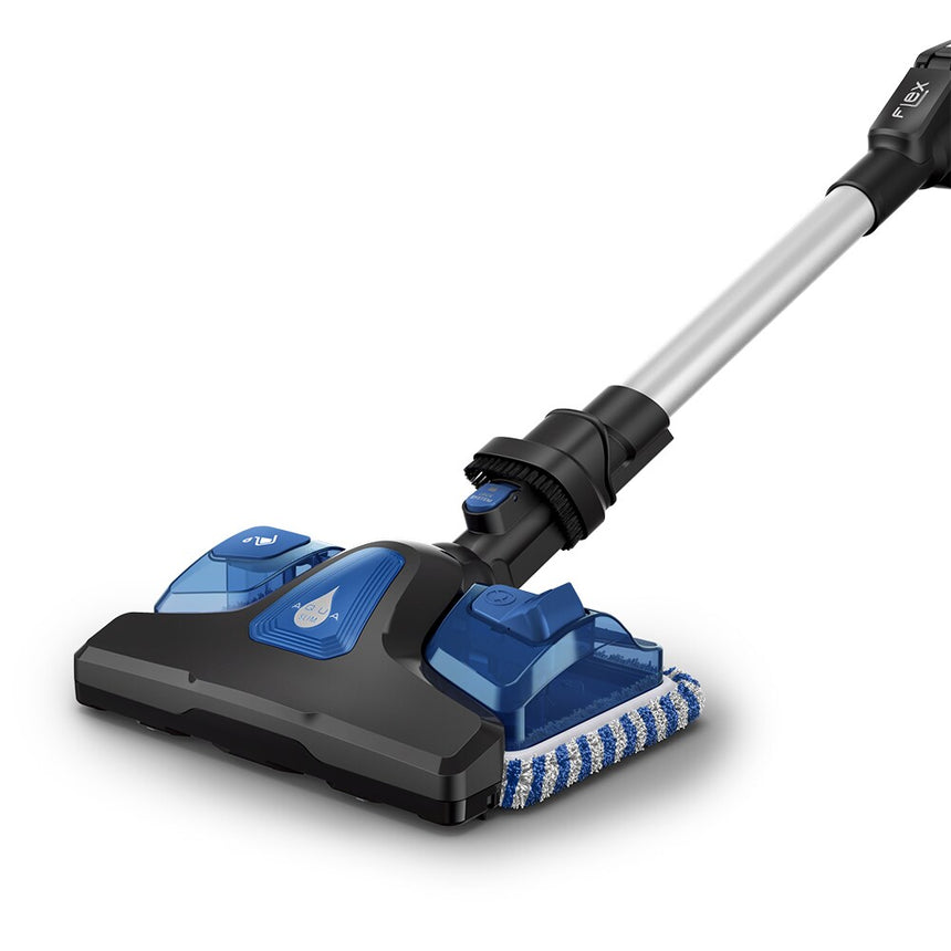 Aspirator vertical Rowenta X-Force Flex 9.60 Aqua RH20C0WO, 0.4 L, 250 W, Gri/Albastru